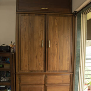 Double Door Cupboard with Storage